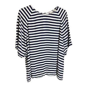 Levi’s blouse blue white stripes oversized size small